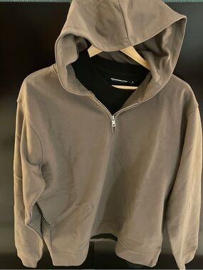 Zara Brown Crewneck Hoodie Sweater